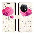 For OnePlus 11 3D Painting Horizontal Flip Leather Phone Case(Flower) - 2