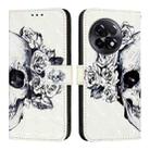 For OnePlus 11R 5G Global 3D Painting Horizontal Flip Leather Phone Case(Skull) - 2