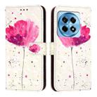 For OnePlus 12R Global 3D Painting Horizontal Flip Leather Phone Case(Flower) - 2
