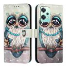 For OnePlus Nord 2 Lite / Nord CE 2 Lite 5G 3D Painting Horizontal Flip Leather Phone Case(Grey Owl) - 2