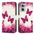 For OnePlus Nord CE 2 5G 3D Painting Horizontal Flip Leather Phone Case(Rose Butterfly) - 2