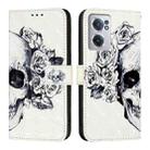 For OnePlus Nord CE 2 5G 3D Painting Horizontal Flip Leather Phone Case(Skull) - 2