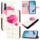 For OnePlus Nord CE 5G 3D Painting Horizontal Flip Leather Phone Case(Flower) - 1