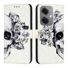 For OnePlus Nord CE3 India 3D Painting Horizontal Flip Leather Phone Case(Skull) - 2