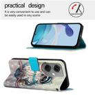 For OnePlus Nord CE3 India 3D Painting Horizontal Flip Leather Phone Case(Grey Owl) - 3