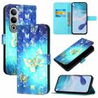 For OnePlus Nord CE4 3D Painting Horizontal Flip Leather Phone Case(Golden Butterfly) - 1