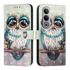 For OnePlus Nord CE4 3D Painting Horizontal Flip Leather Phone Case(Grey Owl) - 2