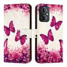 For OnePlus Nord N20 5G 3D Painting Horizontal Flip Leather Phone Case(Rose Butterfly) - 2