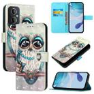 For OnePlus Nord N20 5G 3D Painting Horizontal Flip Leather Phone Case(Grey Owl) - 1