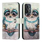 For OnePlus Nord N20 5G 3D Painting Horizontal Flip Leather Phone Case(Grey Owl) - 2