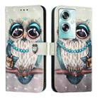 For OnePlus Nord N30 SE 3D Painting Horizontal Flip Leather Phone Case(Grey Owl) - 2