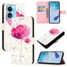 For OnePlus Nord N300 3D Painting Horizontal Flip Leather Phone Case(Flower) - 1