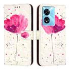 For OnePlus Nord N300 3D Painting Horizontal Flip Leather Phone Case(Flower) - 2