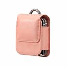 Folding Screen Mobile Phone Waist Hanging Universal Clutch Bag(Pink) - 1