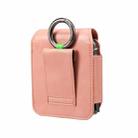 Folding Screen Mobile Phone Waist Hanging Universal Clutch Bag(Pink) - 3