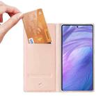 For Samsung Galaxy S25 Ultra 5G DUX DUCIS Skin Pro Series Flip Leather Phone Case(Pink) - 3