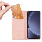 For Samsung Galaxy S25+ 5G DUX DUCIS Skin Pro Series Flip Leather Phone Case(Pink) - 3