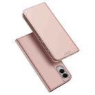 For Samsung Galaxy S25 Edge 5G DUX DUCIS Skin Pro Series Flip Leather Phone Case(Pink) - 1