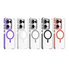 For Xiaomi Redmi Note 13 Pro 5G Dual-Color Clear Acrylic Hybrid TPU MagSafe Phone Case(Orange) - 2