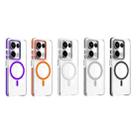 For Xiaomi Redmi Note 13 Pro 4G Dual-Color Clear Acrylic Hybrid TPU MagSafe Phone Case(Orange) - 2