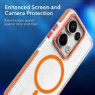 For Xiaomi Redmi Note 13 Pro 4G Dual-Color Clear Acrylic Hybrid TPU MagSafe Phone Case(Orange) - 3