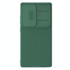 For Samsung Galaxy S25 Ultra 5G NILLKIN Black Mirror Pro Series Camshield PC Phone Case(Green) - 1