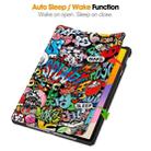 For Huawei Matepad SE 11 Painted 3-Fold Holder Smart Leather Tablet Case(Graffiti) - 2