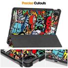 For Huawei Matepad SE 11 Painted 3-Fold Holder Smart Leather Tablet Case(Graffiti) - 3