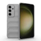 For Samsung Galaxy S24 FE 5G Magic Shield TPU + Flannel Phone Case(Grey) - 1