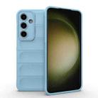 For Samsung Galaxy S24 FE 5G Magic Shield TPU + Flannel Phone Case(Light Blue) - 1