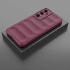 For Samsung Galaxy S24 FE 5G Magic Shield TPU + Flannel Phone Case(Wine Red) - 2