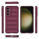 For Samsung Galaxy S24 FE 5G Magic Shield TPU + Flannel Phone Case(Wine Red) - 3