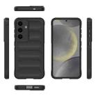 For Samsung Galaxy S25 5G Magic Shield TPU + Flannel Phone Case(Black) - 3