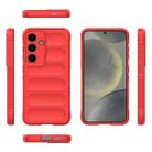 For Samsung Galaxy S25 5G Magic Shield TPU + Flannel Phone Case(Red) - 3