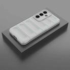 For Samsung Galaxy S25 5G Magic Shield TPU + Flannel Phone Case(Grey) - 2