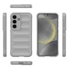 For Samsung Galaxy S25 5G Magic Shield TPU + Flannel Phone Case(Grey) - 3