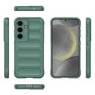 For Samsung Galaxy S25 5G Magic Shield TPU + Flannel Phone Case(Dark Green) - 3