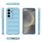 For Samsung Galaxy S25 5G Magic Shield TPU + Flannel Phone Case(Light Blue) - 3