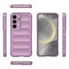 For Samsung Galaxy S25 5G Magic Shield TPU + Flannel Phone Case(Purple) - 3