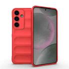 For Samsung Galaxy S25+ 5G Magic Shield TPU + Flannel Phone Case(Red) - 1