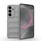 For Samsung Galaxy S25+ 5G Magic Shield TPU + Flannel Phone Case(Grey) - 1