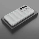 For Samsung Galaxy S25+ 5G Magic Shield TPU + Flannel Phone Case(Grey) - 2