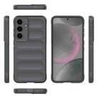 For Samsung Galaxy S25+ 5G Magic Shield TPU + Flannel Phone Case(Dark Grey) - 3