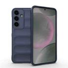 For Samsung Galaxy S25+ 5G Magic Shield TPU + Flannel Phone Case(Dark Blue) - 1