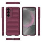 For Samsung Galaxy S25+ 5G Magic Shield TPU + Flannel Phone Case(Wine Red) - 3