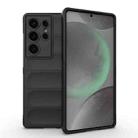 For Samsung Galaxy S25 Ultra 5G Magic Shield TPU + Flannel Phone Case(Black) - 1