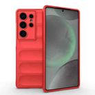 For Samsung Galaxy S25 Ultra 5G Magic Shield TPU + Flannel Phone Case(Red) - 1