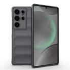 For Samsung Galaxy S25 Ultra 5G Magic Shield TPU + Flannel Phone Case(Dark Grey) - 1
