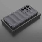 For Samsung Galaxy S25 Ultra 5G Magic Shield TPU + Flannel Phone Case(Dark Grey) - 2