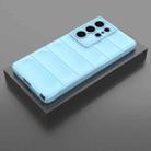 For Samsung Galaxy S25 Ultra 5G Magic Shield TPU + Flannel Phone Case(Light Blue) - 2